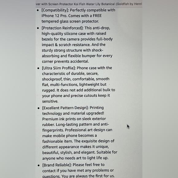 BERKIN ARTS compatible iPhone 12Pro Case Silicone Cover Screen Protector - Picture 14 of 15